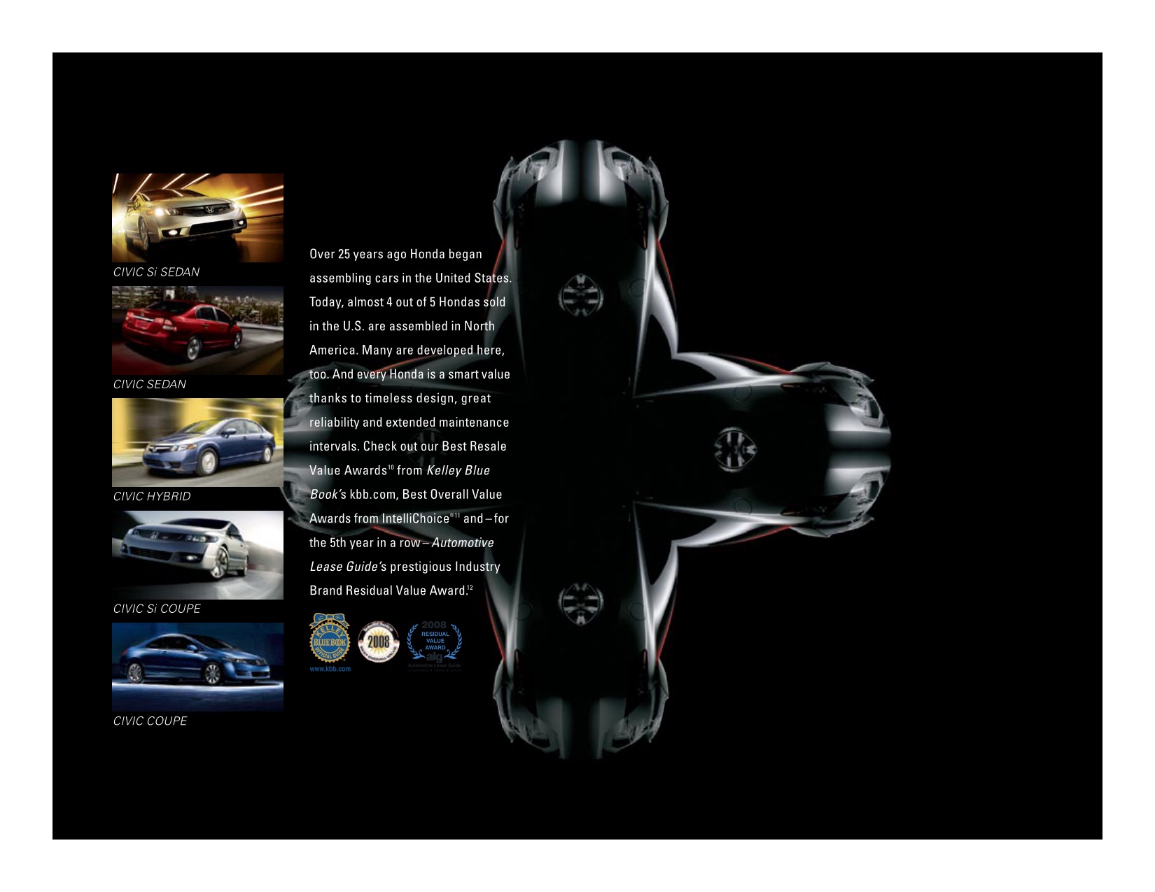 2009 Honda Civic Coupe Brochure Page 1
